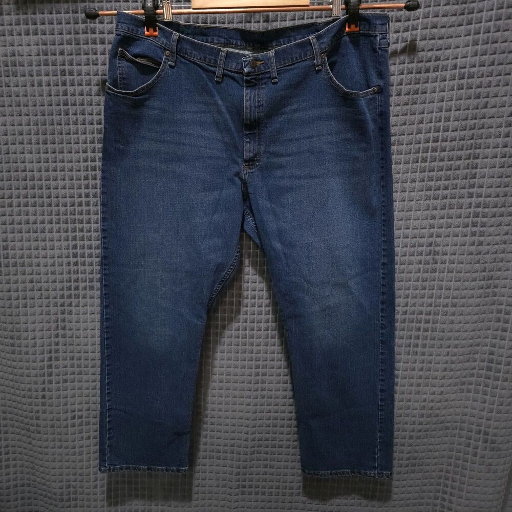 Bootcut High Rise Jeans 46x30 Mens Relaxed Medium Wash Stretch Comfort Western